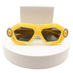 KJAR Kinder Superhero Geometric Polarized Sunglasses – Electric Yellow