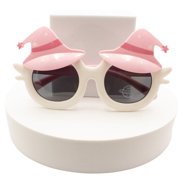 KJAR Kinder Little Wizard Magic Star Polarized Sunglasses for Kids (Pink)