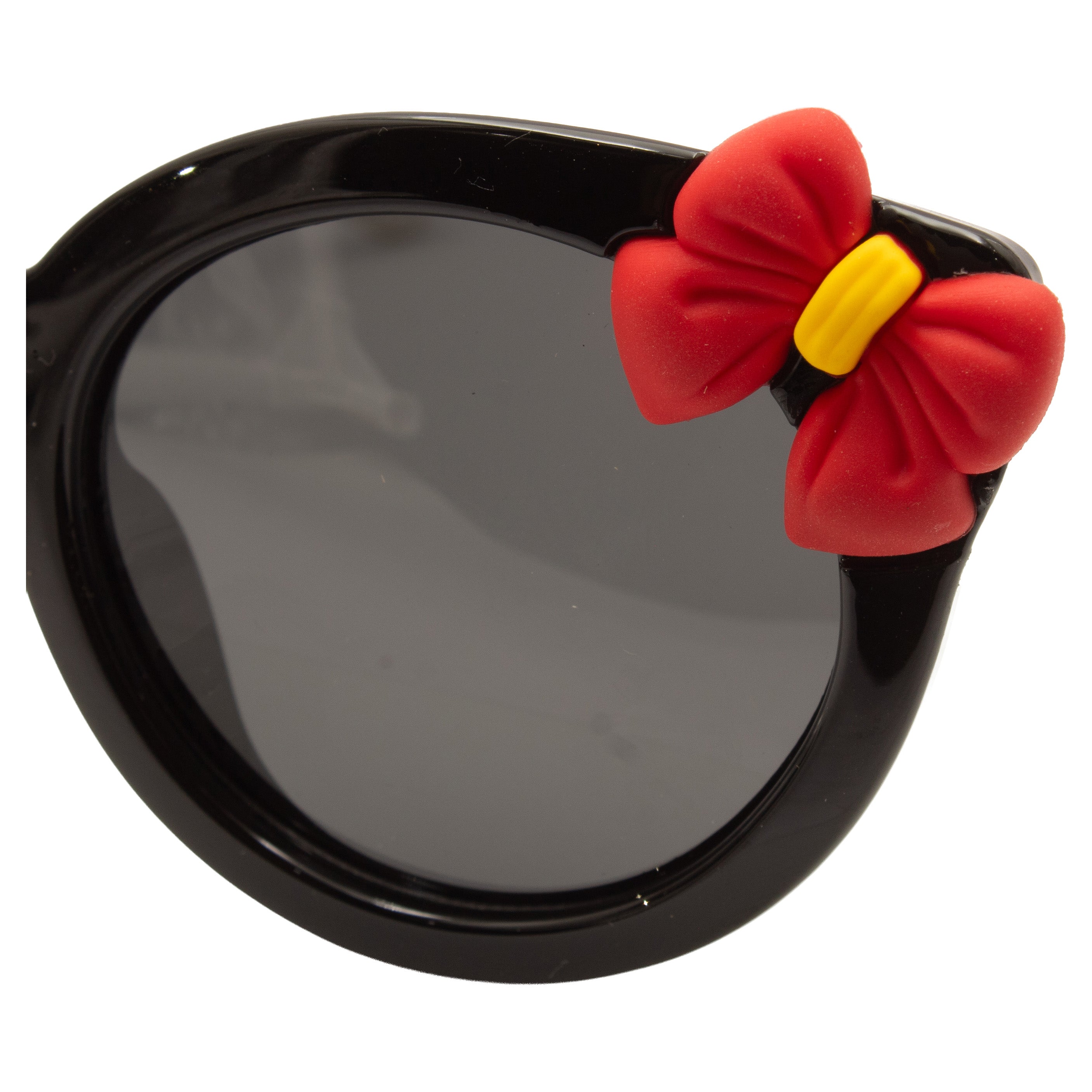 KJAR Kinder "Sweet" Red Bow Round Sunglasses – Classic Black