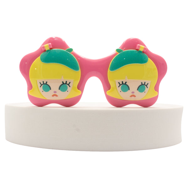 KJAR Kinder Kids Cute Doll Face Flip-Up Sunglasses
