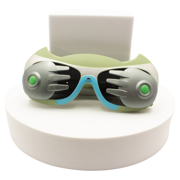 KJAR Kinder Kids Futuristic Alien Hands Sunglasses – Olive Green & Silver
