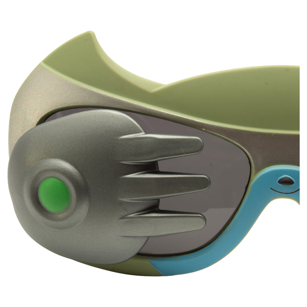 KJAR Kinder Kids Futuristic Alien Hands Sunglasses – Olive Green & Silver